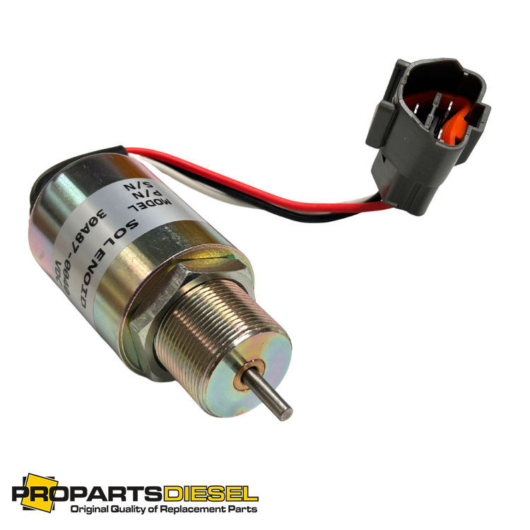 thumbnail image 2 of Stop Solenoid 30A87-00040 / 30A87-20402 For Mitsubishi Diesel Engine - Aftermarket Fuel Shutoff 2 of 3